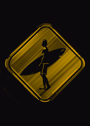 Yellow Surfer Crossing | T-shirt