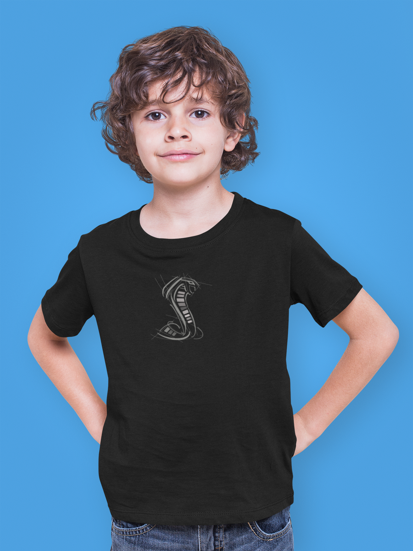Shelby Snake T-Shirt - Black (Youth)